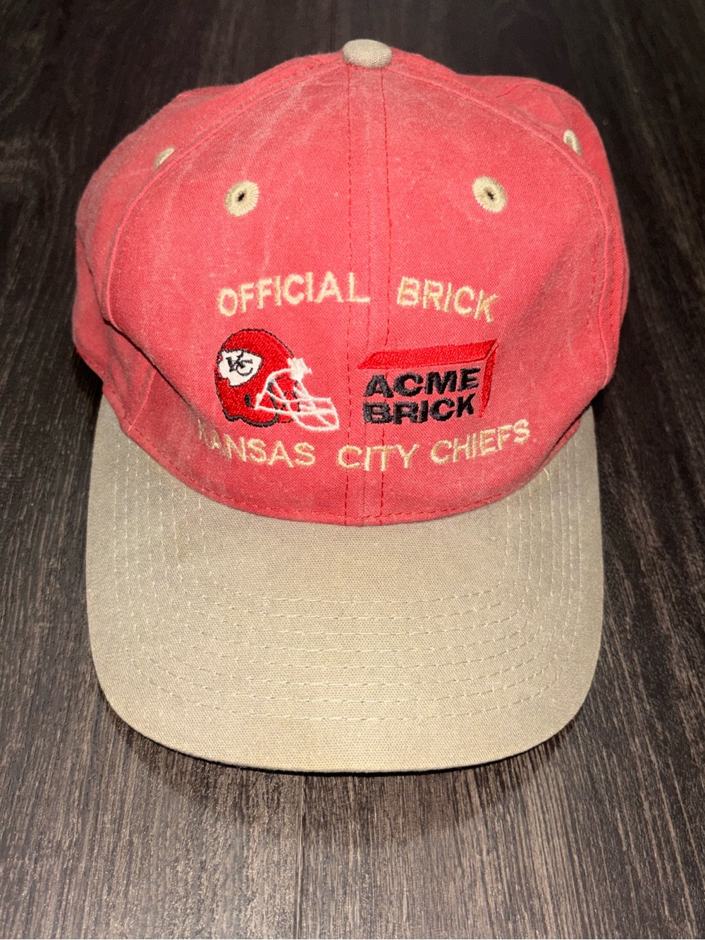 VTG ACME BRICK Baseball Cap Hat Kansas City Chiefs